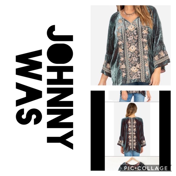 Johnny Was Tops - NWT Johnny was velvet blouse